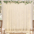 Champagne Tulle Backdrop Curtain by Suppromo