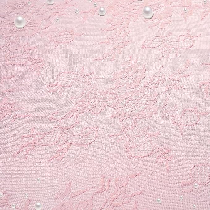 LuoluoHouse Pink Lace Table Cloth 60x120inch 2Pcs - Image 3