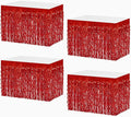 4P Wavy Metallic Tinsel Foil Fringe Table Skirts by Unknown