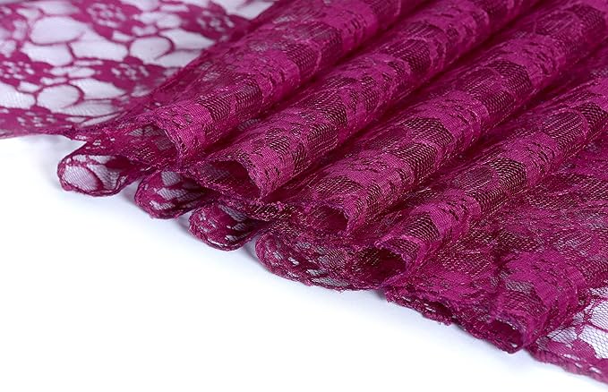 MDS Pack of 20 Wedding 12 x 108 inches Lace Table Runner - Image 3