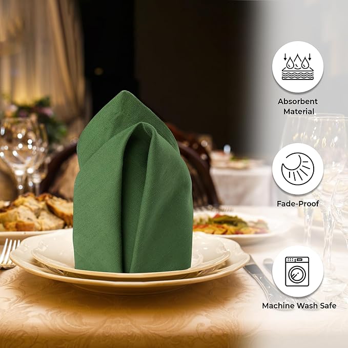 Urban Villa Easter Cloth Napkins 100% Cotton Slub Absorbent Dinner Napkins - Image 2