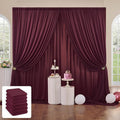 30 ft x 10 ft Wrinkle Free Maroon Backdrop Curtain by Outpain