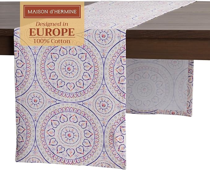 Maison d' Hermine Table Runner 100% Cotton Single Layer Table Runners 72 inches by MaisondHermine