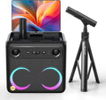 Ikarao Karaoke Machine with Microphone Stand, Portable Bluetooth Speaker by Ikarao