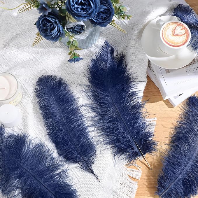Maitys 90 Pcs Large Natural Ostrich Feathers Bulk 14-16 Inch 12-14 Inch 10-12 - Image 3