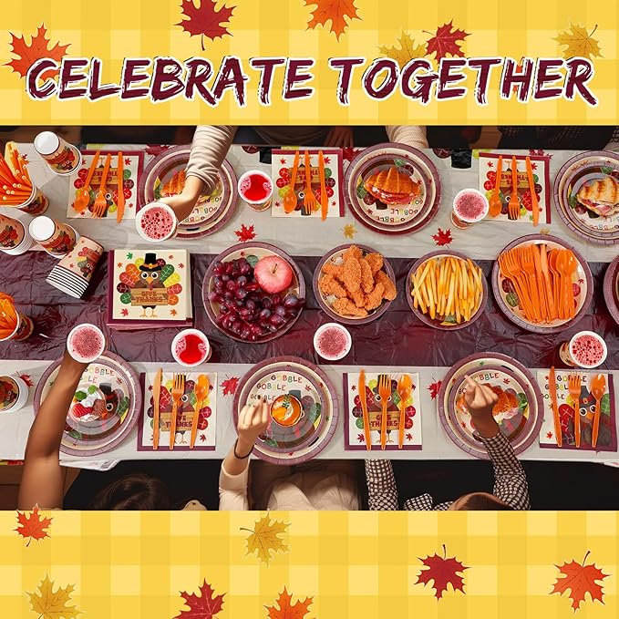 452 Pcs Turkey Thanksgiving Party Supplies - Image 4