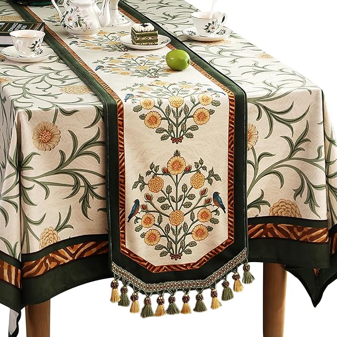 patdrea Velvet French Table Runner Farmhouse by Welcometopatdrea
