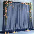 10ft X 10ft Navy Blue Tulle Backdrop Curtain by Partisky