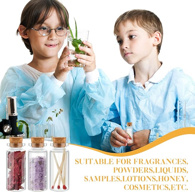 Gerrii 100 Pcs 30 ml Mini Glass Bottles - Image 4