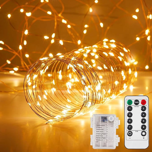 1 Pack 65.6 Ft. Battery Operated Outdoor String Lights by Ariceleo