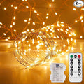 2 Pack 65.6 Ft. Battery Operated Outdoor String Lights by Ariceleo