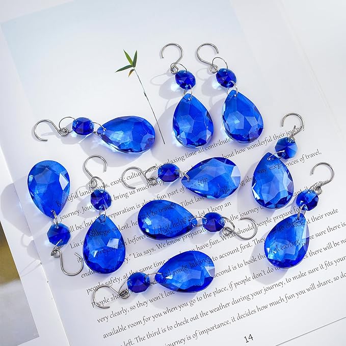 H&D HYALINE & DORA 3Inch Crystal Suncatcher Bauhinia Prisms Pendants 10Pcs - Image 3