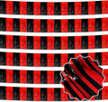 6 Pack 10 Ft Black and Red Foil Fringe Garland Metallic Streamers Tinsel Banner by LANTIANCHEN