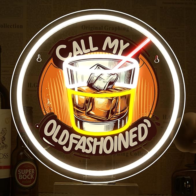 Call My Old Fasion Neon Sign Wine LED Neon Signs by FAXFSIGN