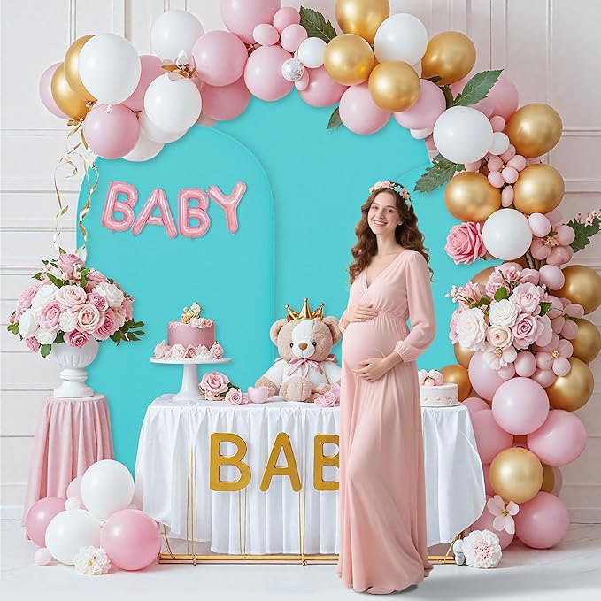 Wedding Arch Covers Arch Backdrop Cover Arch Stand Covers 7.2FT 6.6FT 6FT Set - Image 3