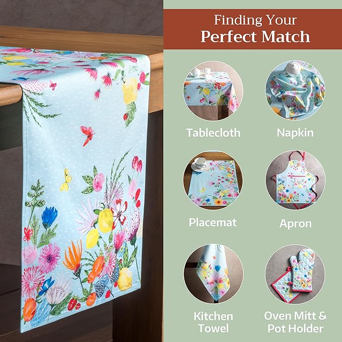 Maison d' Hermine Table Runner 100% Cotton Double Layer Table Runners 72 inches - Image 5