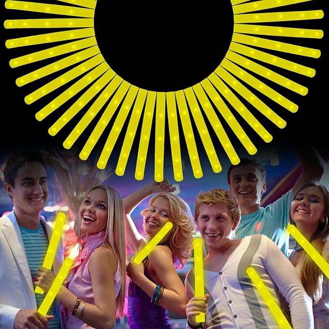 Foam Glow Sticks Bulk, Glow Party Supplies by U-MOJOK