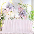 QueenDream Iridescent White Sequin Tablecloth 60 x102 Inch Mermaid Rectangle by QueenDream