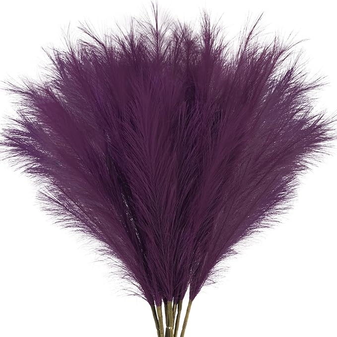 35" Faux Pampas Grass Decor by ObbsieDirect