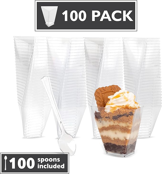Ilyapa 3oz Plastic Dessert Cups - Image 4