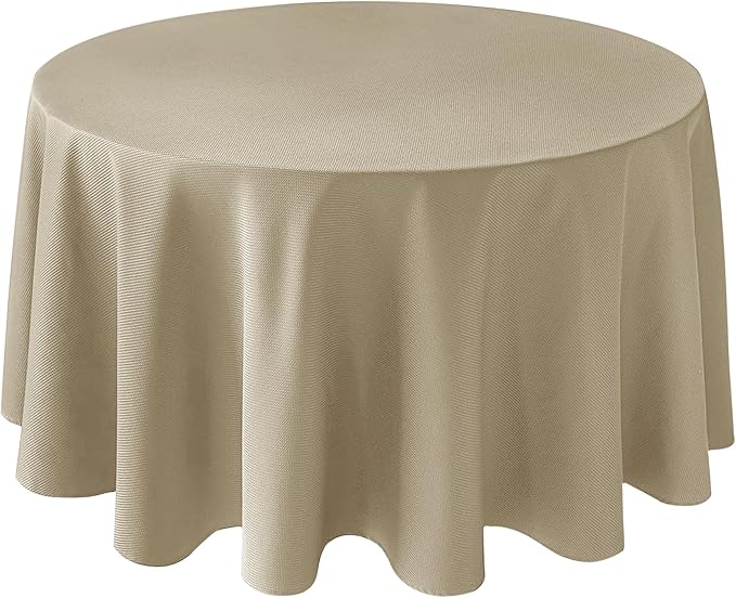 Biscaynebay Textured Fabric Round Tablecloths 90" by Biscaynebay
