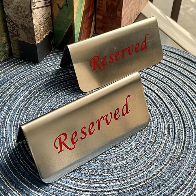 Metal Place Cards Stackable Tent Style Table Numbers, Place Card Holders - Image 3