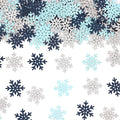 200PC Blue Silver Snowflakes Confetti Winter Wonderland Baby Shower Decorations by Vofrise