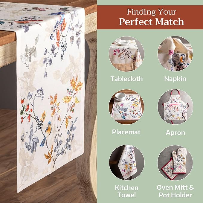 Maison d' Hermine Table Runner 100% Cotton Single Layer Table Runners 72 inches - Image 5