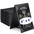 Gerrii Leatherette Table Tents Black PU Leather Menu Covers Bulk Double Sided by Gerrii