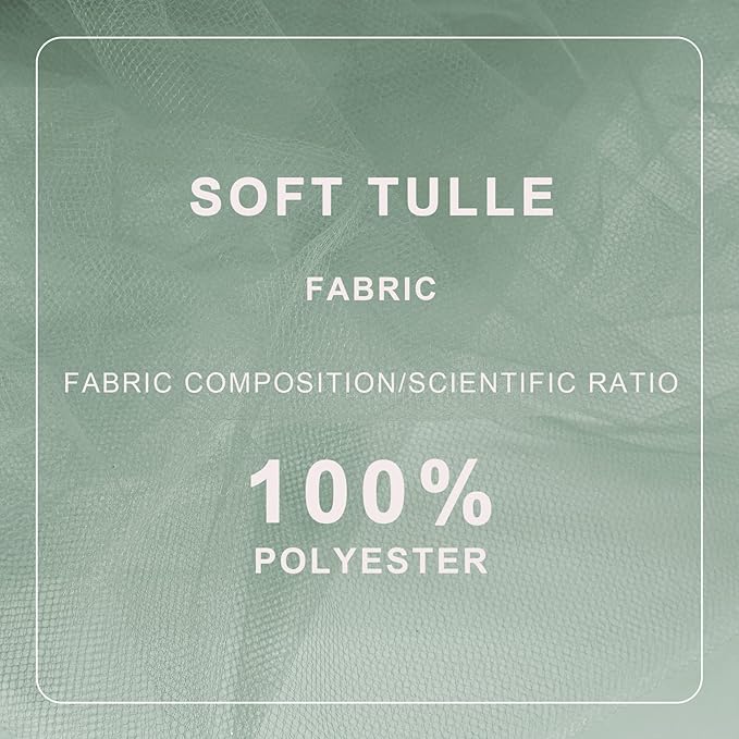 Sage Green Tulle Fabric Roll Spool Bolt Large Tulle Wedding Party Decoration - Image 4