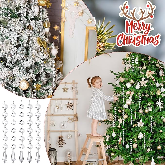 Nuenen 100 Pcs Acrylic Hanging Crystals - Image 3