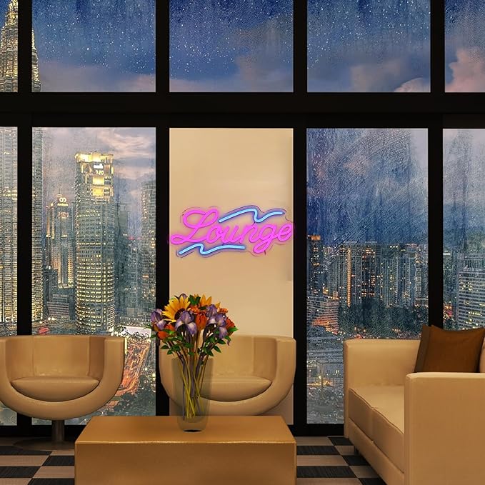 Lounge Neon Sign for Wall Decor, 16.54" x 6.69" Rest Led Signs for Room - Image 7