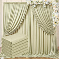 30 ft x 10 ft Wrinkle Free Sage Green Backdrop Curtain by Outpain