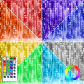Dazzle Bright Window Curtain Fairy Lights, 300 LED RGB Color Changing Copper by DazzleBright