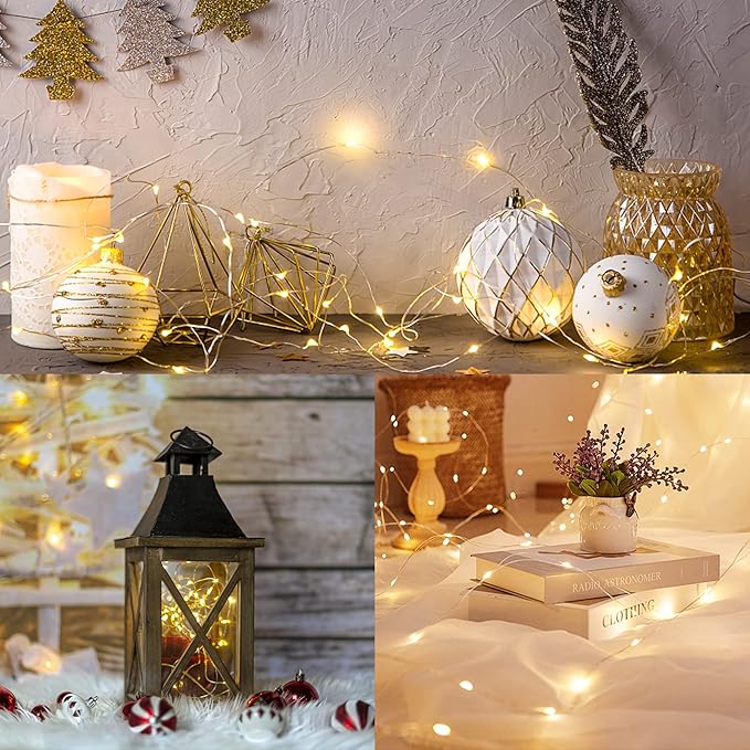 WATERGLIDE 12 Pack Fairy Lights Battery Operated, 7 ft 20 LED Mini String Lights - Image 7