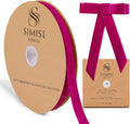 Hot Pink Velvet Ribbon 5/8'' 25 Yards by SIMISIRIBBON