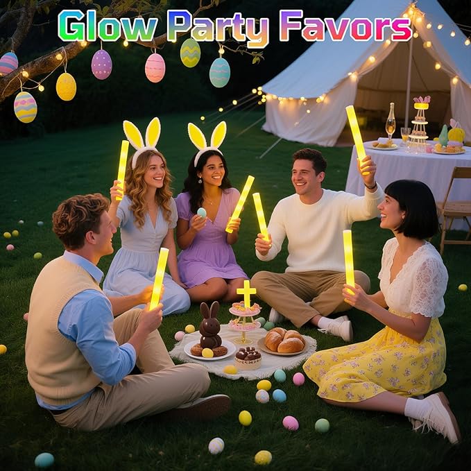 Foam Glow Sticks Bulk, Glow Party Supplies - Image 6