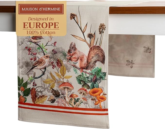 Maison d' Hermine Table Runner 100% Cotton Double Layer Table Runners 72 inches by MaisondHermine