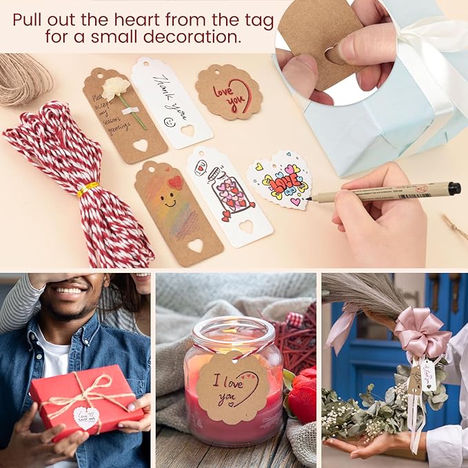SallyFashion 200Pack Gift Tags - Image 2