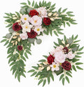 Faux Flower Swag Set of 2 for Wedding Welcome Signs Floral Swag Wedding by Piklado