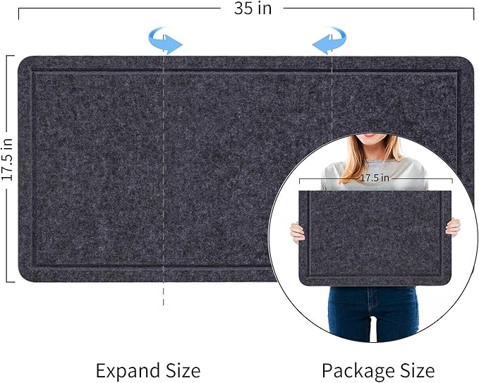 Bulletin Board, 35 x 17 1/2 inches Felt Board - Image 2