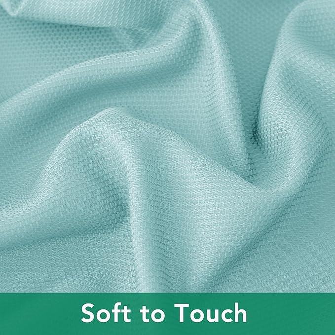 Biscaynebay Tablecloth for Rectangle Tables-60x84 Inch Aqua Blue Outdoor Picnic - Image 9