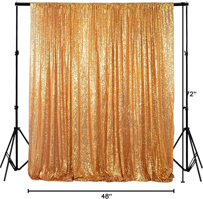 ShiDianYi 4FTX6FT-Gold-SEQUIN Photo Backdrop, Party/Prom Photography Background - Image 7