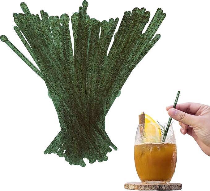 Coffee and Cocktail Stirrers, Reusable Plastic Drink Stirrer Sticks, 100 Ball by RoyerCorporation
