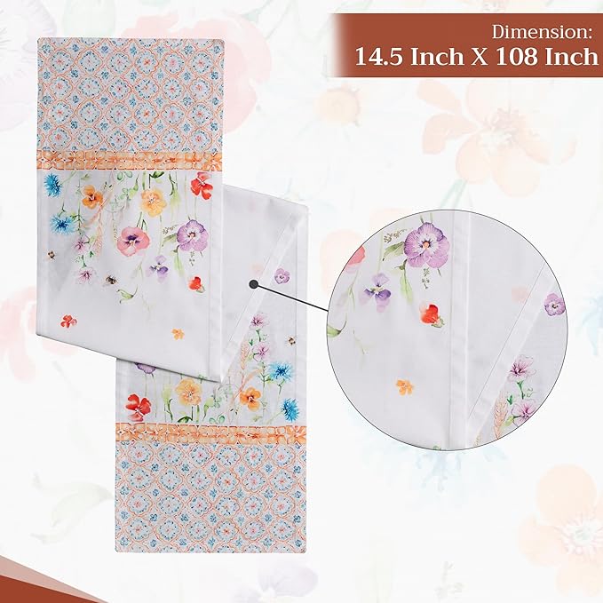 Maison d' Hermine Table Runner 100% Cotton Single Layer Table Runners 108 - Image 4