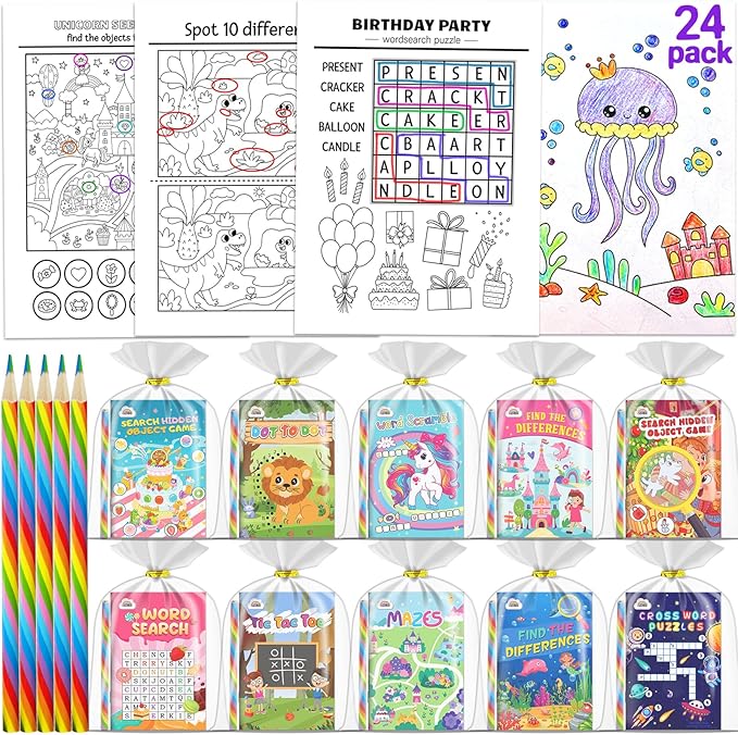ZMLM 24 Activity Books Party Favors by ZMLM
