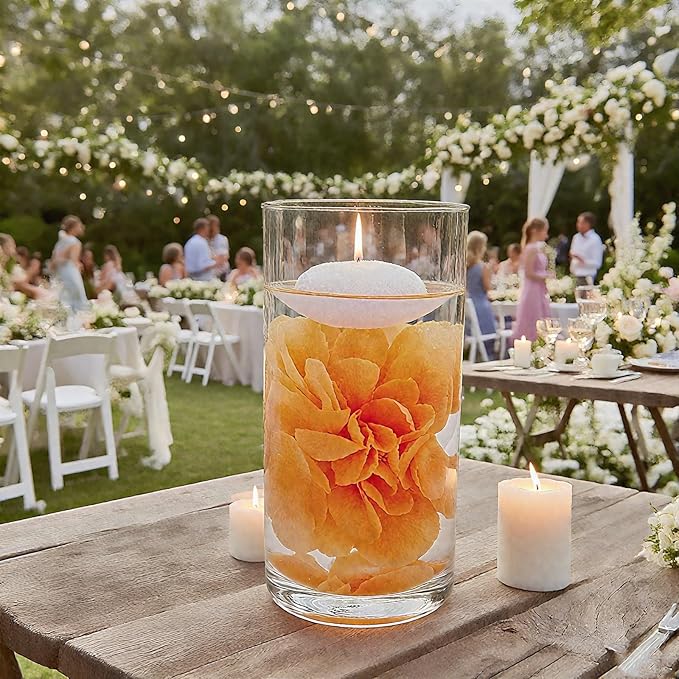24 Pcs Floating Candles for Centerpieces and Floating Flowers Vase Fillers for - Image 7