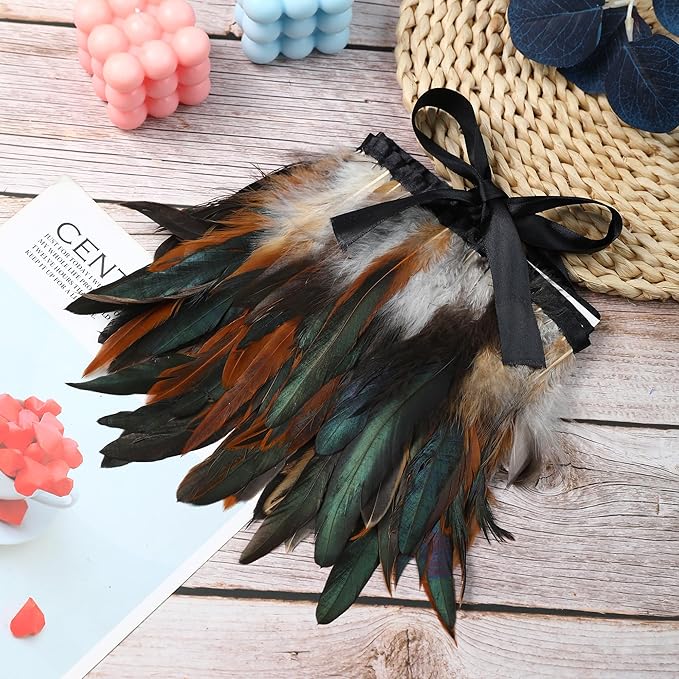Holmgren Natural Rooster Feather Trim - Image 3
