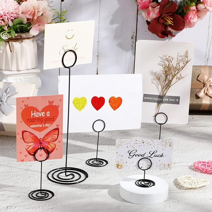 Teling 36 Pieces Table Number Holders 3 Size Place Card Holder Name Numbers - Image 3