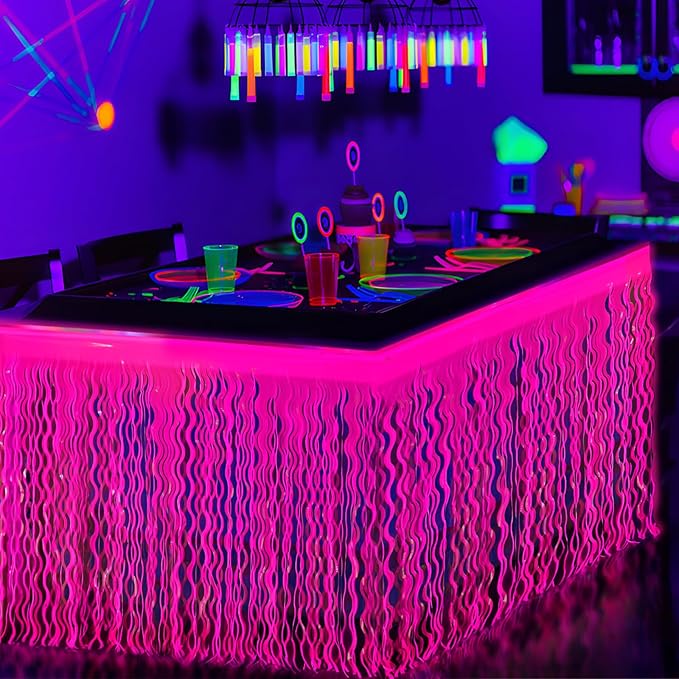 Mega-L Glow in The Dark Party Supplies, 2 Pack Neon Party Decorations - Image 5